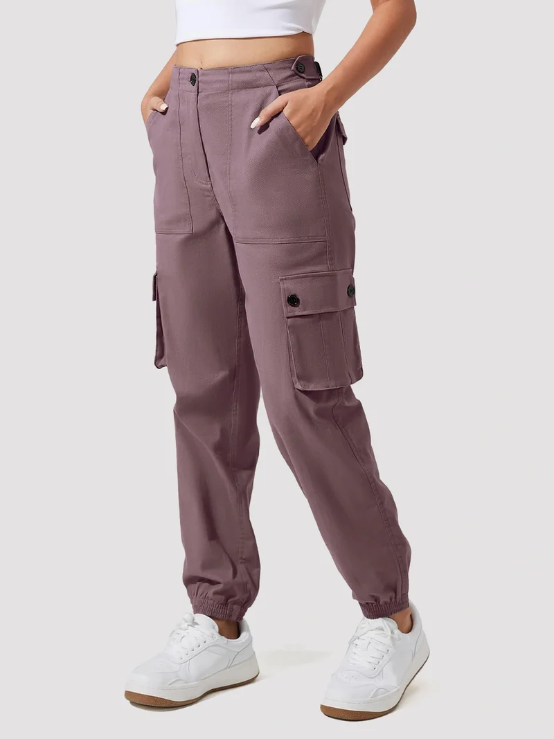 Women's High-Rise Tapered Cargo Pants