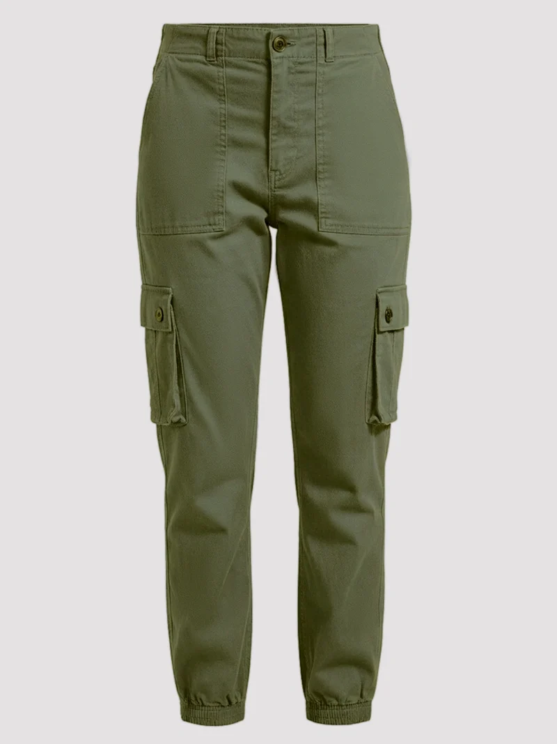 Women's High-Rise Tapered Cargo Pants