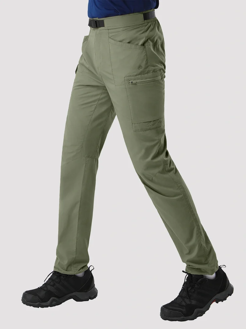 Men's Lightweight Quick-Dry Cargo Pants with Belt
