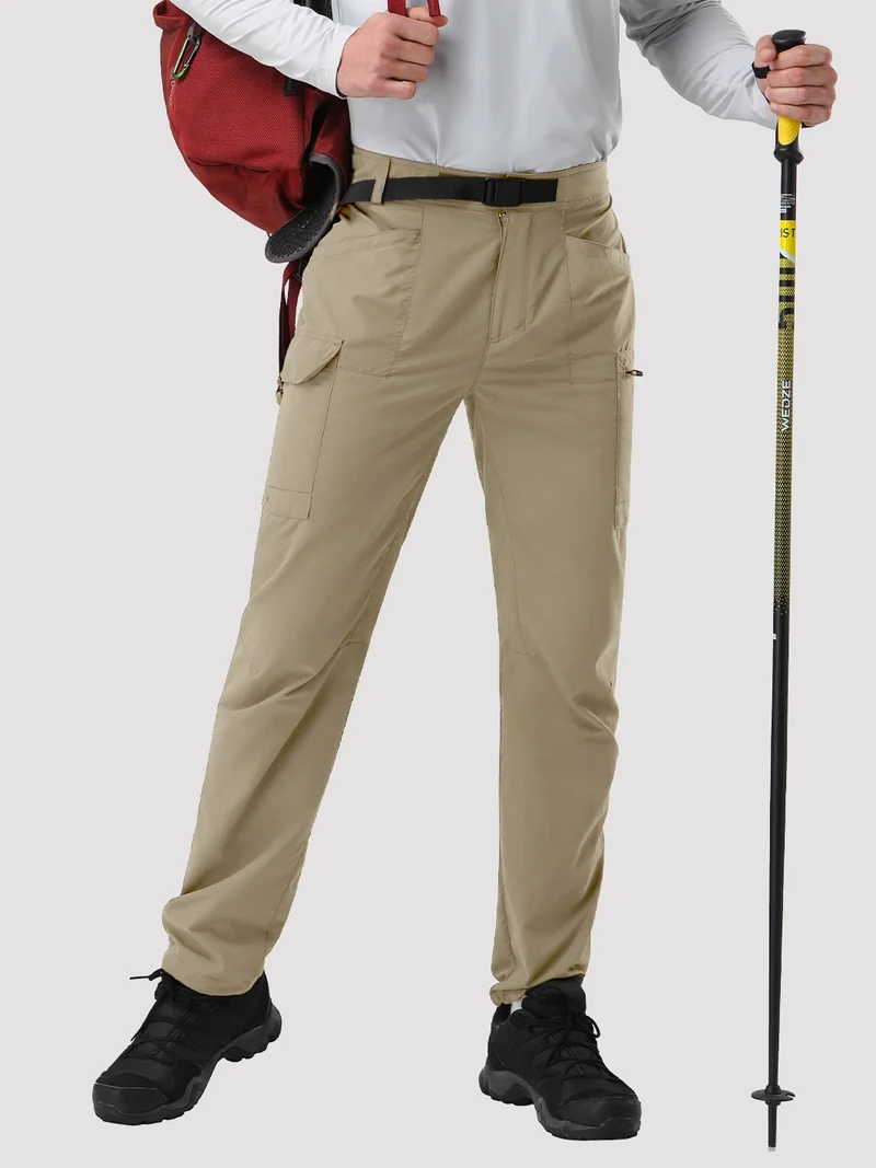 Men's Lightweight Quick-Dry Cargo Pants with Belt