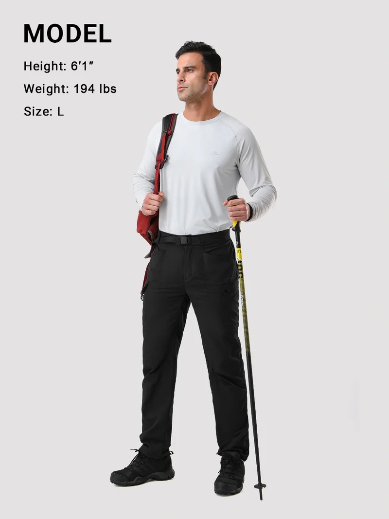 Men's Lightweight Quick-Dry Cargo Pants with Belt