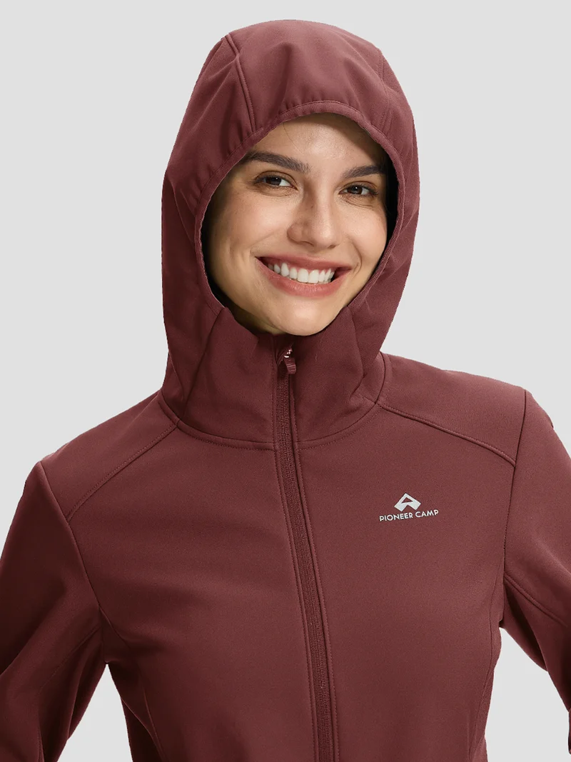 Women's Waterproof Fleece-Lined Softshell Jacket