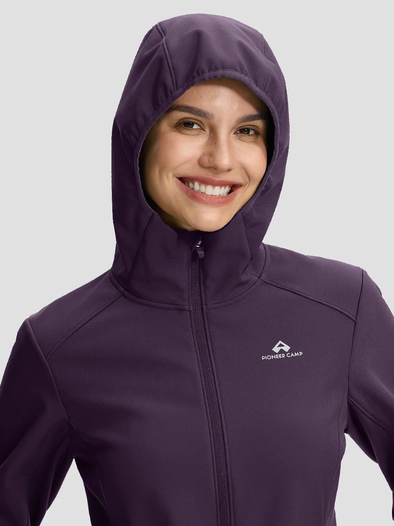 Women's Waterproof Fleece-Lined Softshell Jacket