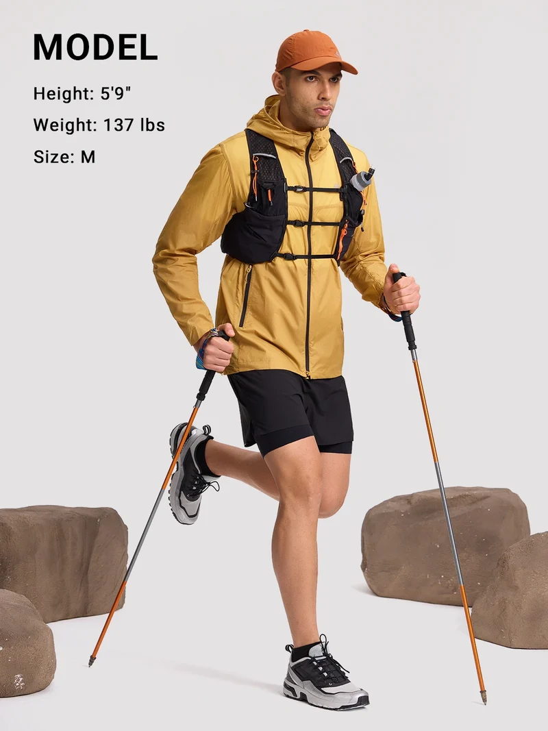 Men's Packable UPF 50+ Ventilated Windbreaker