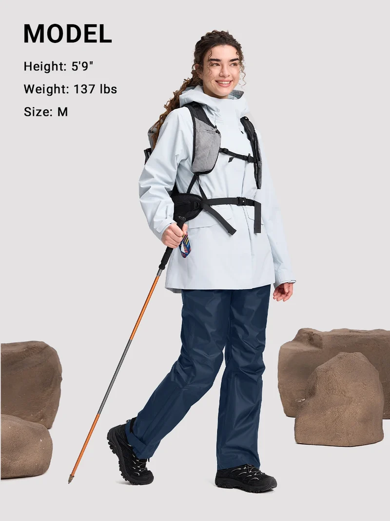 Women's Waterproof Packable Rain Pants