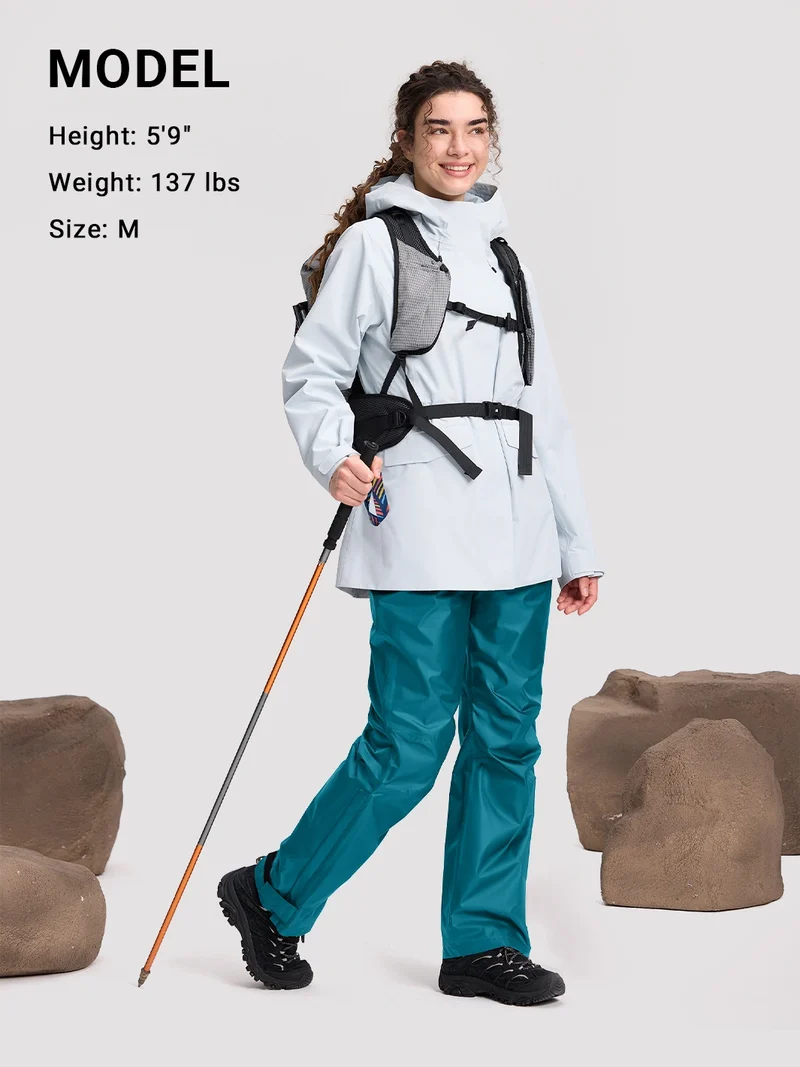 Women's Waterproof Packable Rain Pants