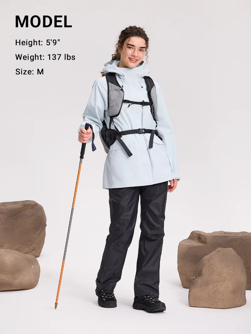 Women's Waterproof Packable Rain Pants