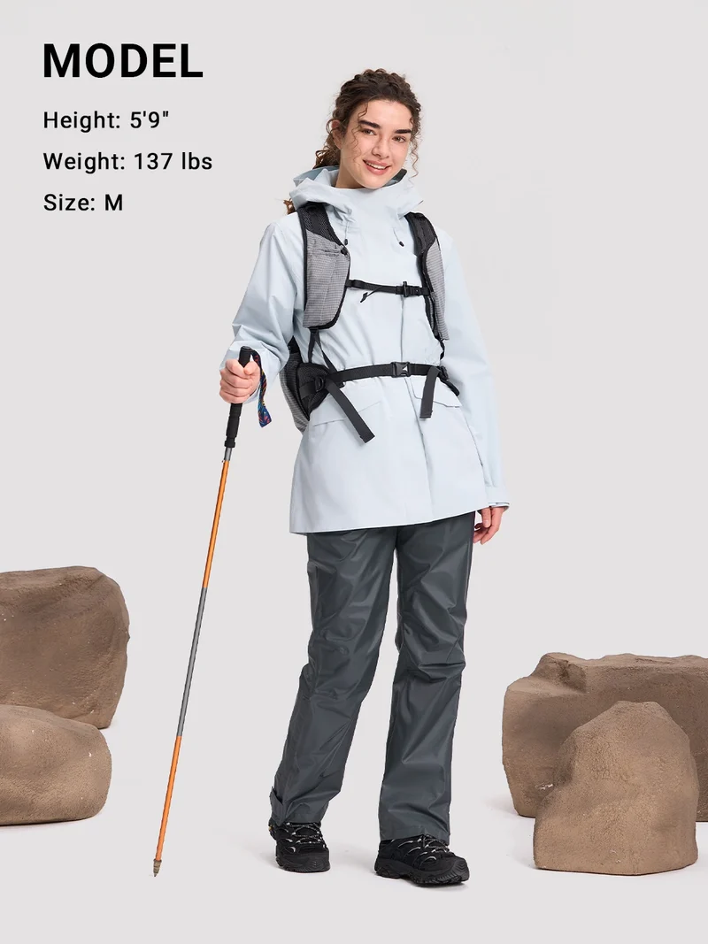 Women's Waterproof Packable Rain Pants