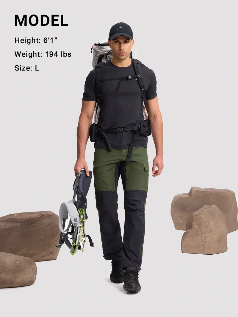 Men's CORDURA Reinforced Heavy Duty Rugged Hiking Pants