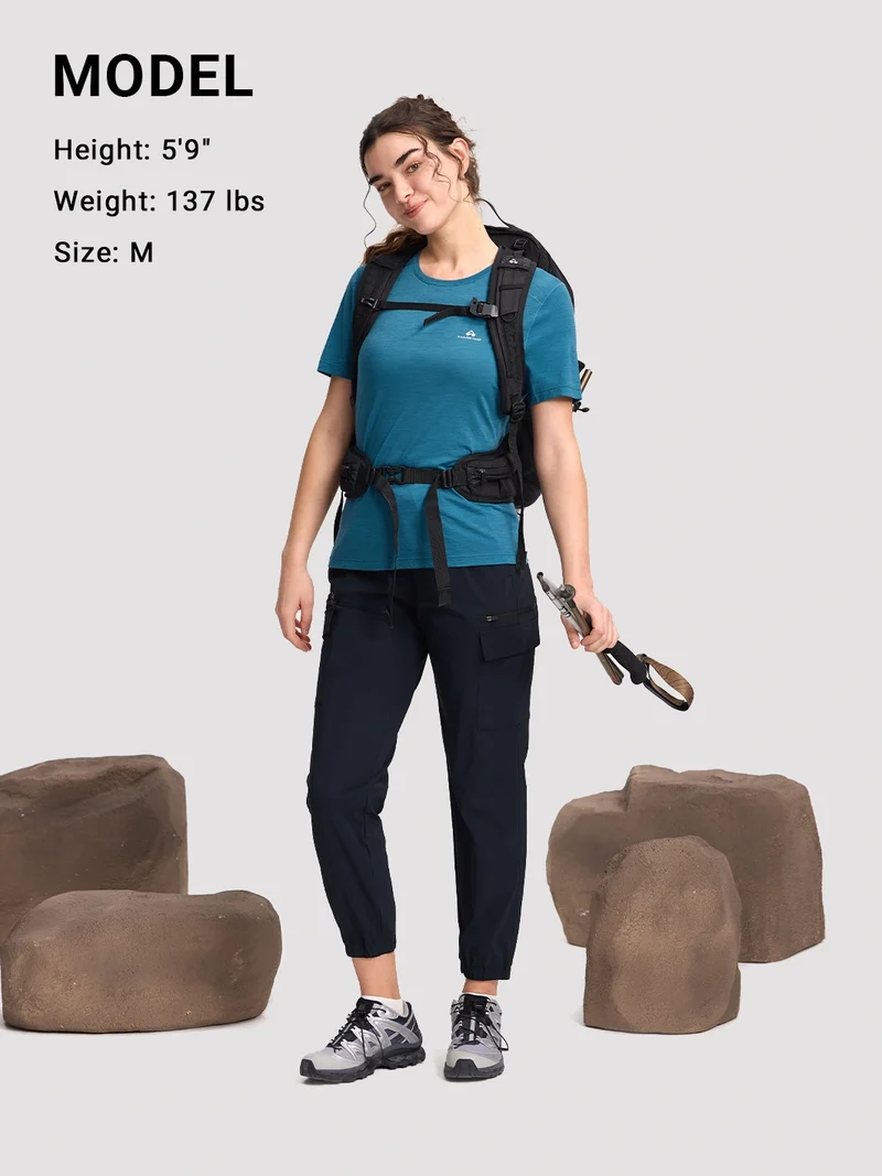 Women's UPF 100+ Pull-On Cargo Hiking Pants