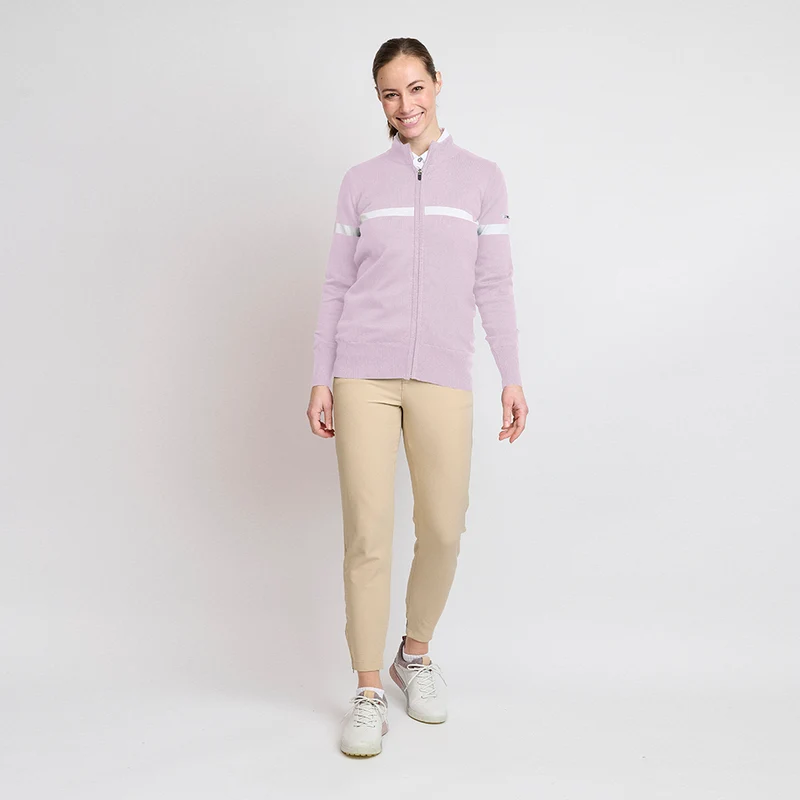 Bio-Windbreaker-Pullover für Damen, zartes Lila