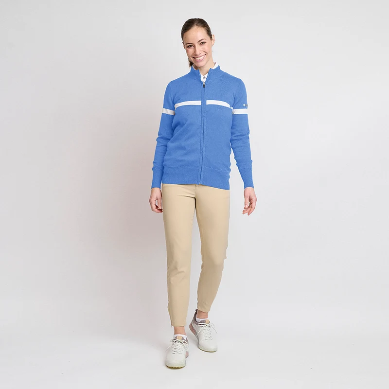 Bio-Windbreaker-Pullover für Damen, Sky