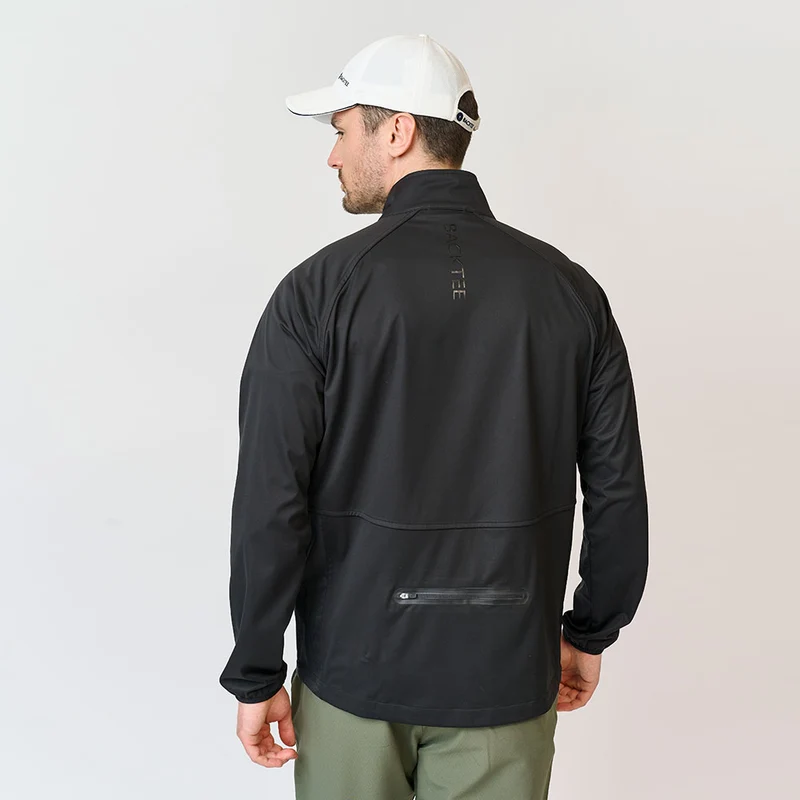 Herren 4-Wege-Stretch-Performance-Jacke, Schwarz
