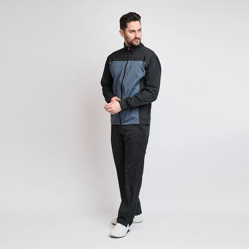 Herren 4Way Stretch Pro Regenhose, Schwarz