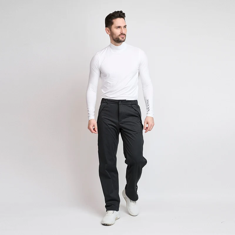 Herren 4Way Stretch Pro Regenhose, Schwarz