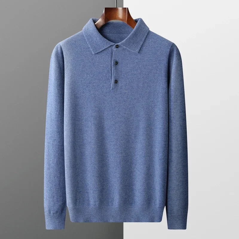 Emil | Herren Kaschmir Business Pullover Polostil