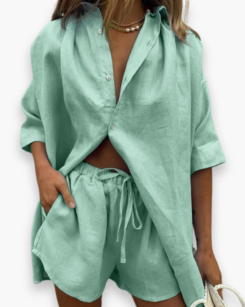 Damen Elegantes Twin Set | Zweiteiliges Set