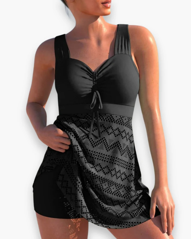 Damen Elegantes Gepolstertes Tankini-Set | Strandmode