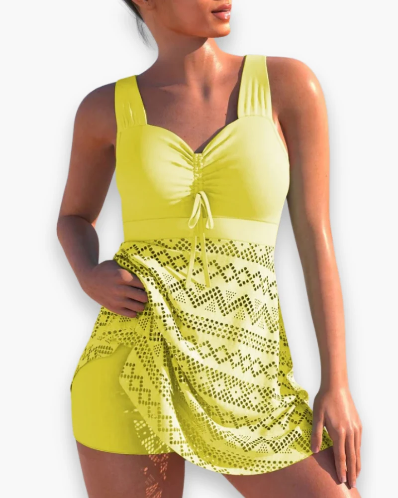 Damen Elegantes Gepolstertes Tankini-Set | Strandmode