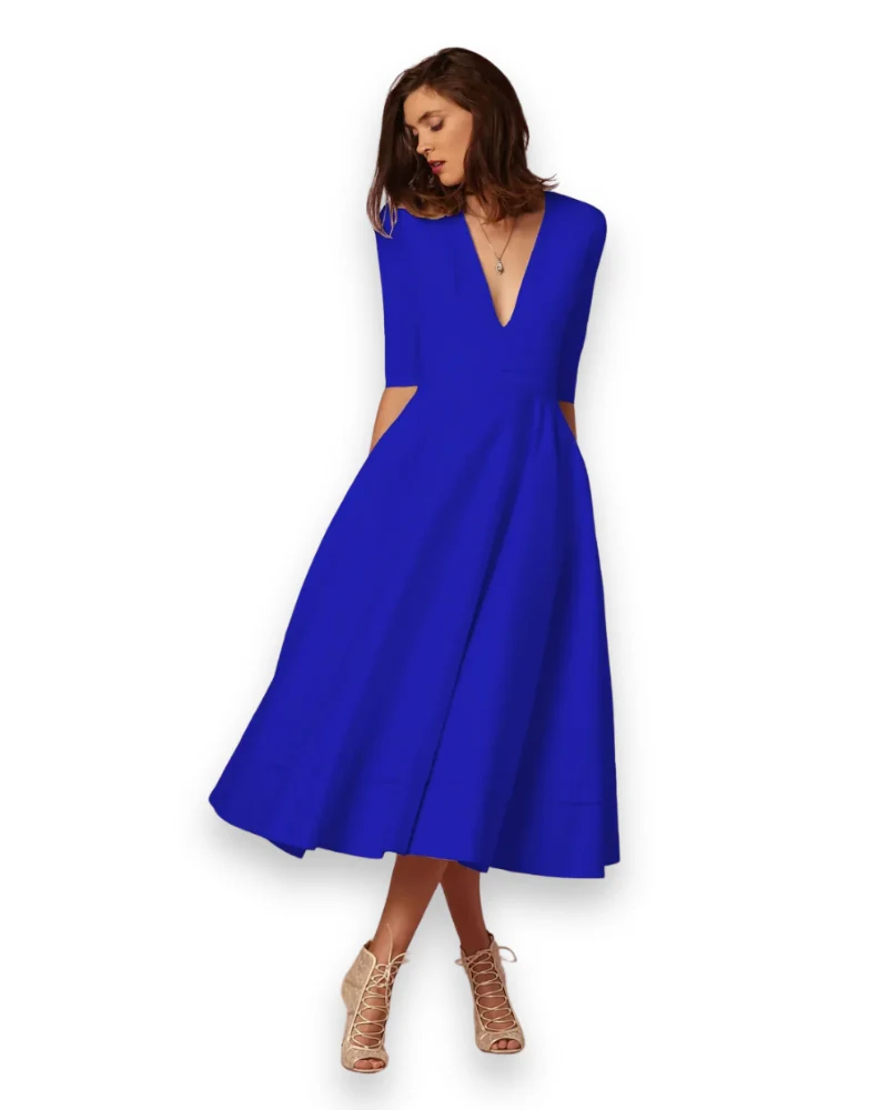 Damen Elegantes Festliches Kleid | Ärmellos Maxi