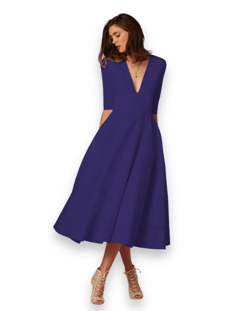 Damen Elegantes Festliches Kleid | Ärmellos Maxi