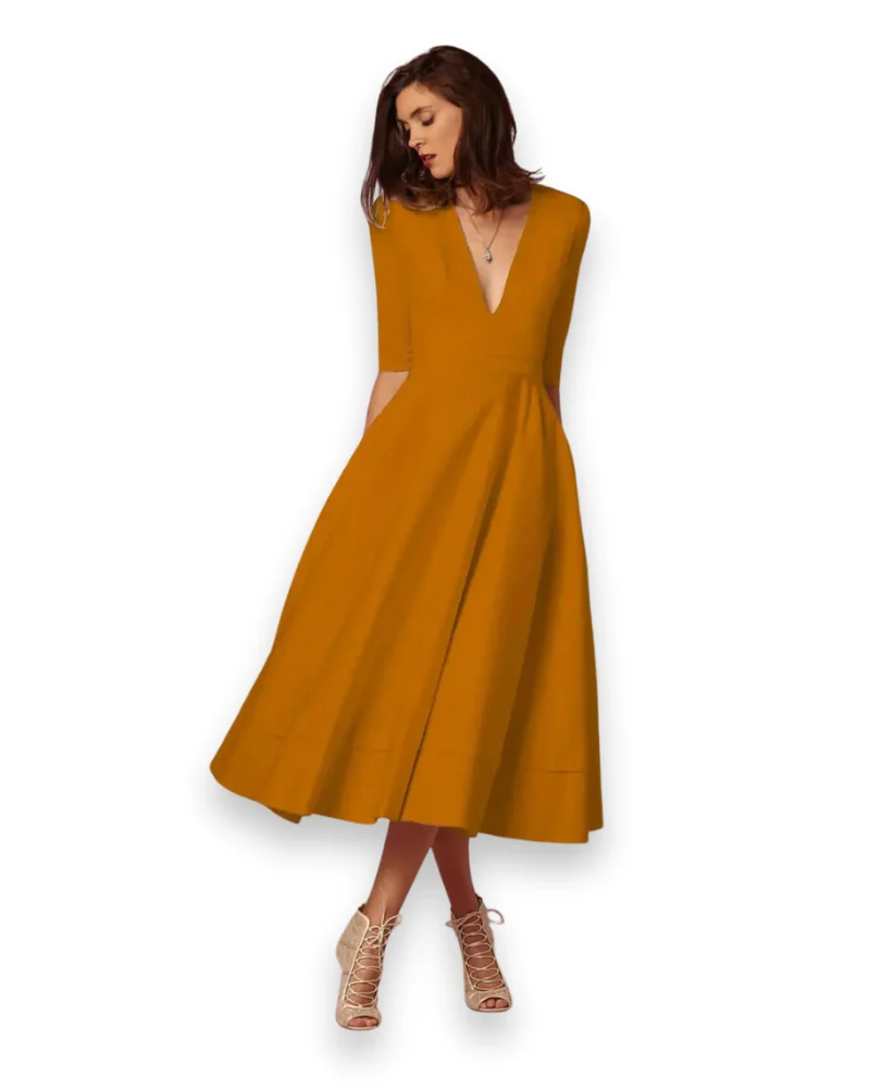 Damen Elegantes Festliches Kleid | Ärmellos Maxi