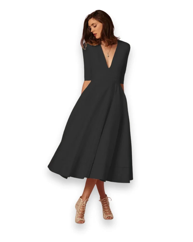 Damen Elegantes Festliches Kleid | Ärmellos Maxi