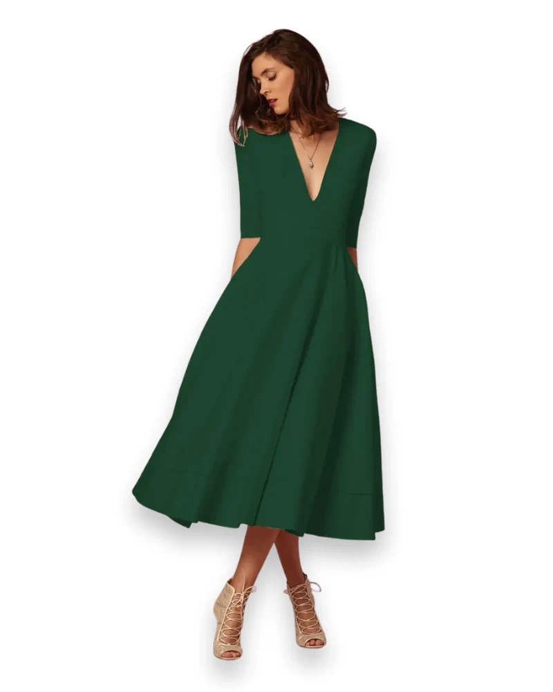 Damen Elegantes Festliches Kleid | Ärmellos Maxi