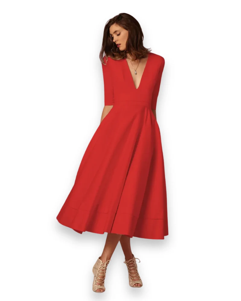 Damen Elegantes Festliches Kleid | Ärmellos Maxi