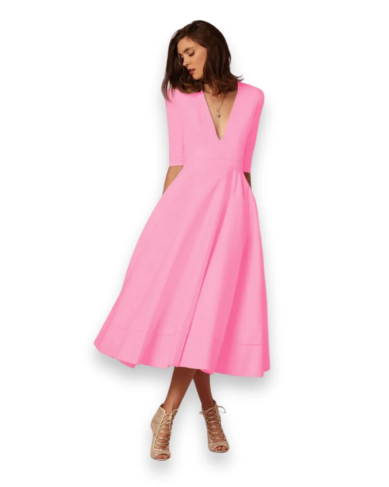 Damen Elegantes Festliches Kleid | Ärmellos Maxi