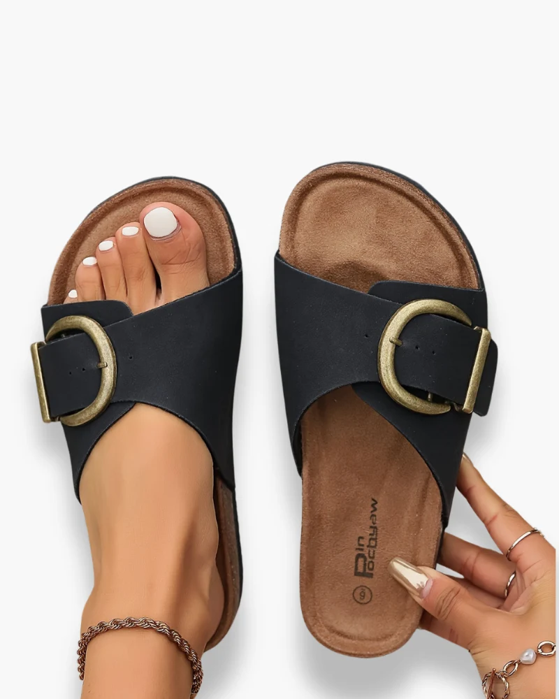Damen Elegante Sandalen | Komfortabel Mit Schnallenriemen
