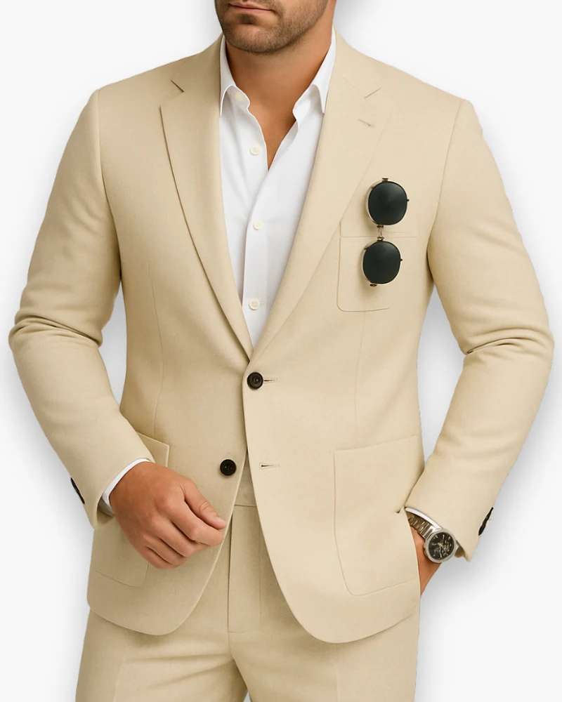 Herren Eleganter Sommeranzug | Modernes Design für Hochzeit und Büro