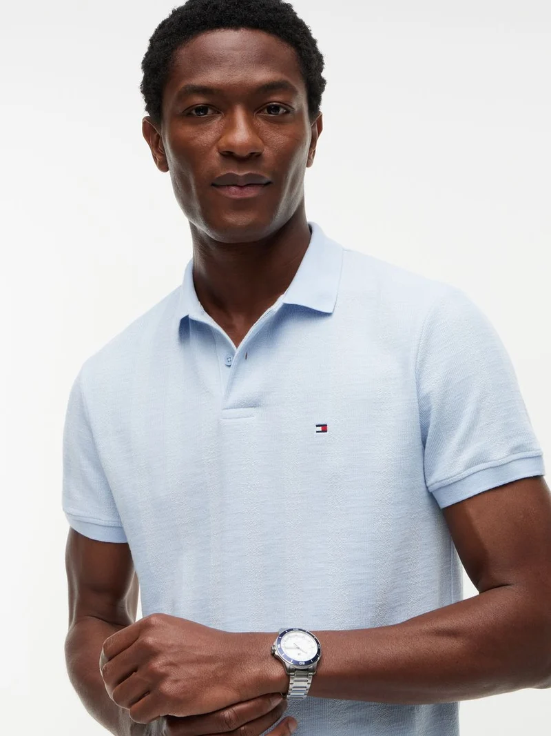 VERTICAL TONAL STRIPE REG POLO