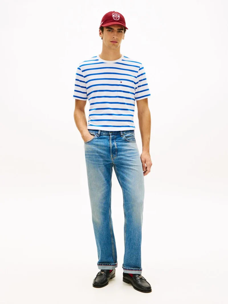 ESS REG FIT STRIPE POCKET TEE