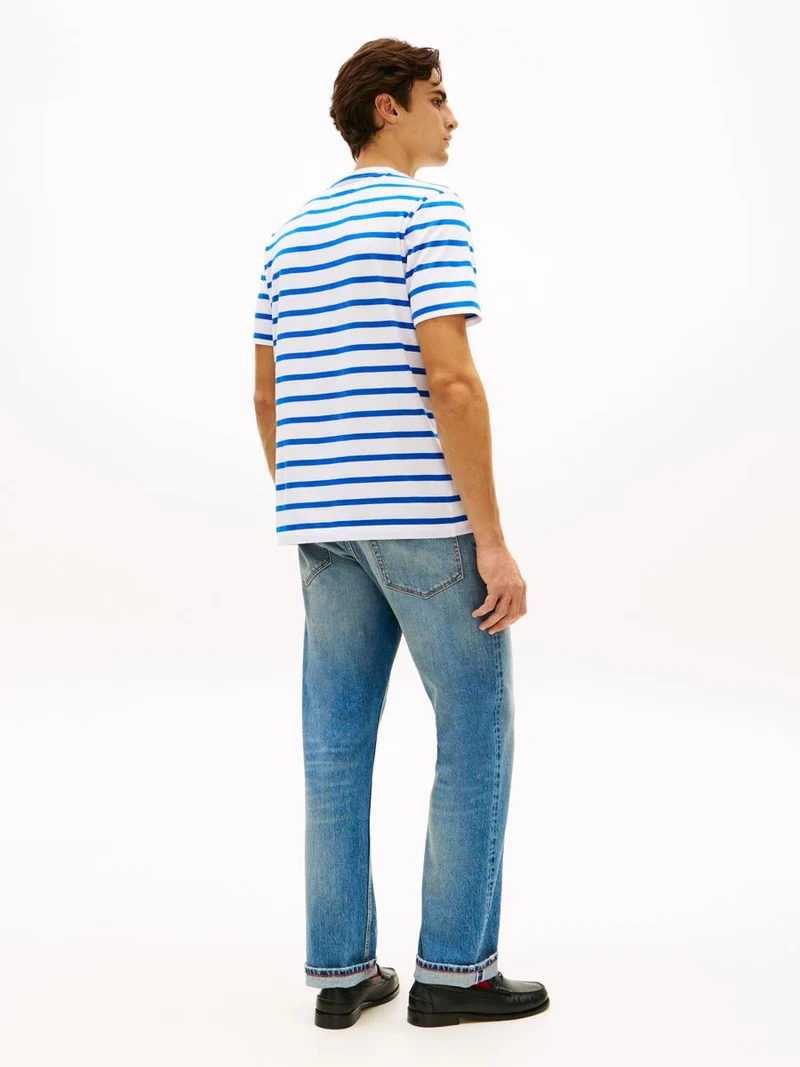 ESS REG FIT STRIPE POCKET TEE