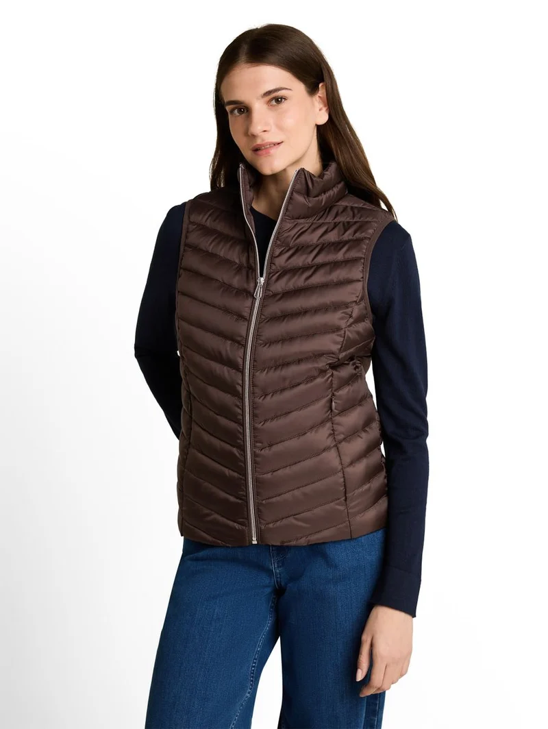 Lightweight Steppweste mit Stehkragen
