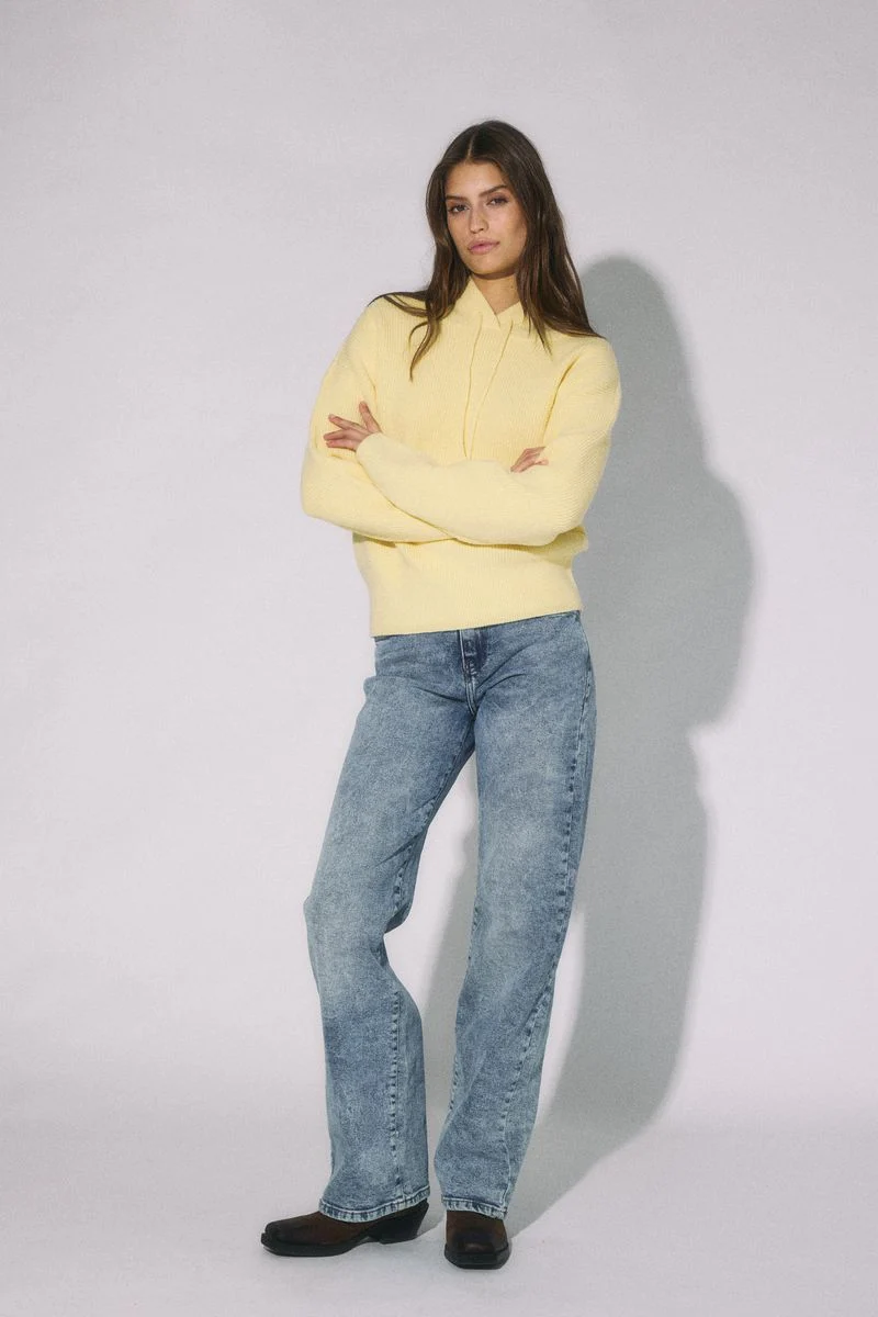 NMPEARL L/S KNIT HOODED KNIT