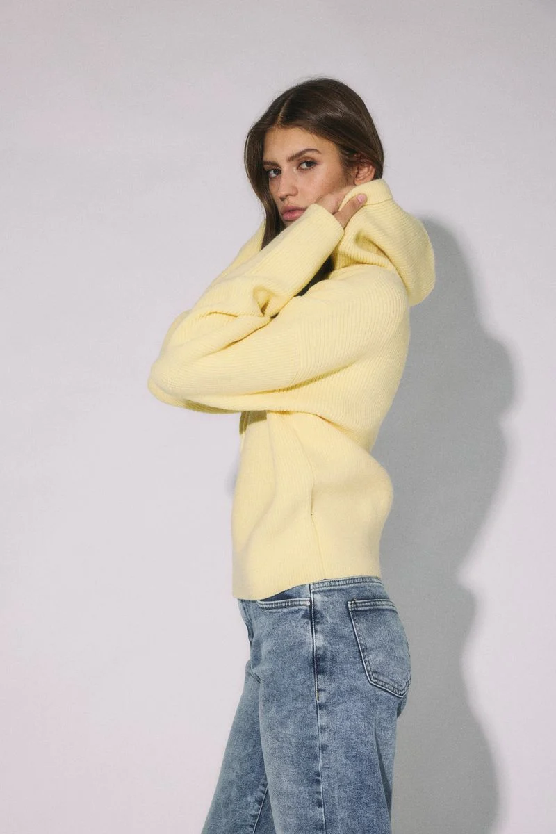 NMPEARL L/S KNIT HOODED KNIT