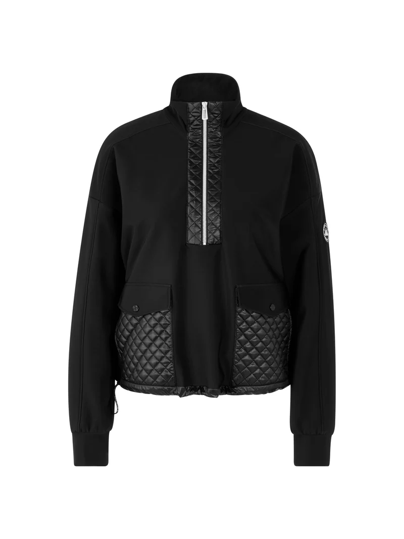 Sweatshirt mit Stehkragen und Taschen
