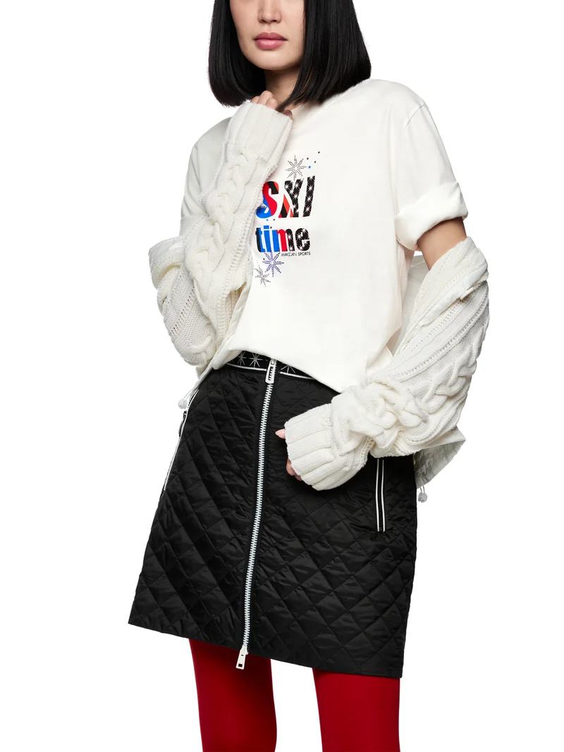 T-Shirt mit Schneestern-Print