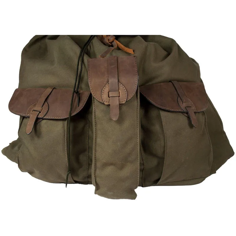 HUBERTUS Canvas Rucksack "groß" oliv 45 Liter Jagdrucksack
