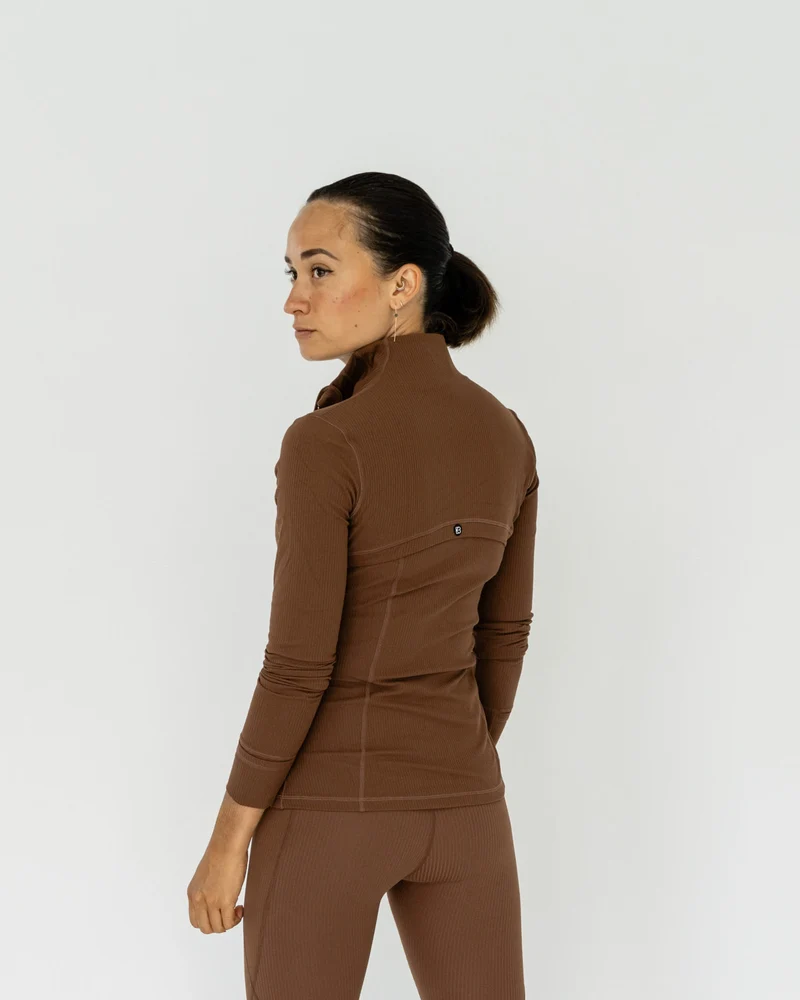 Light Ribbed Sportjacke