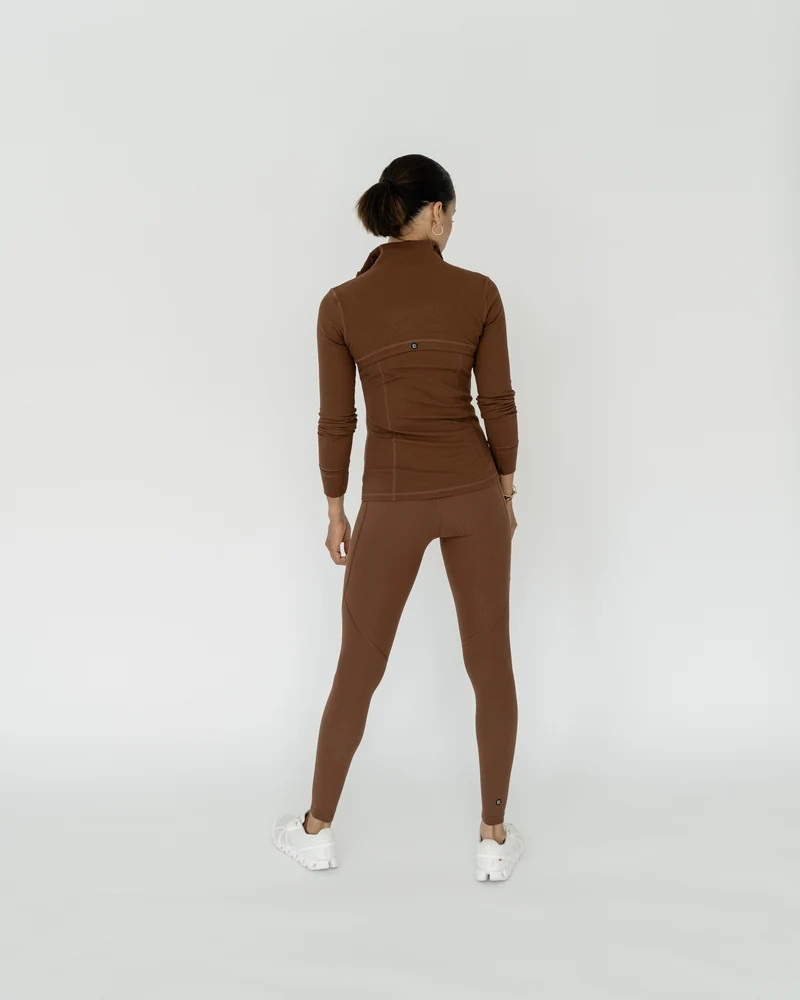 Light Ribbed Sportjacke