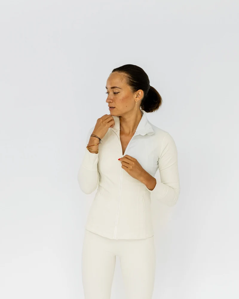 Light Ribbed Sportjacke