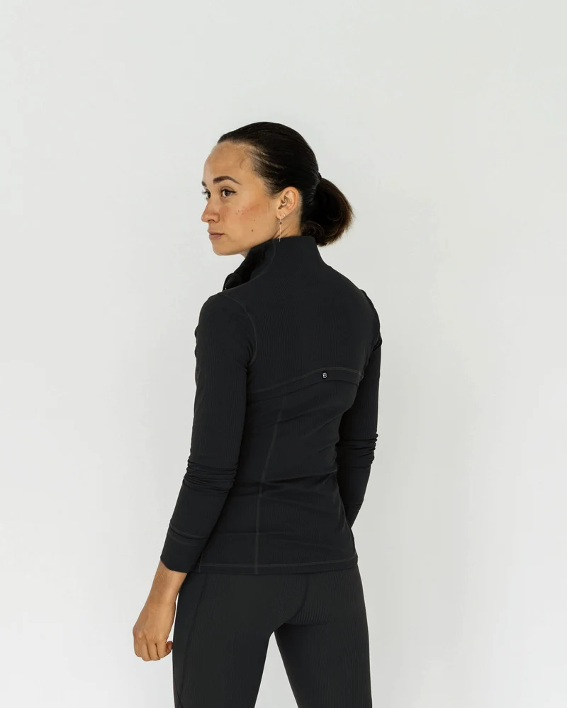 Light Ribbed Sportjacke