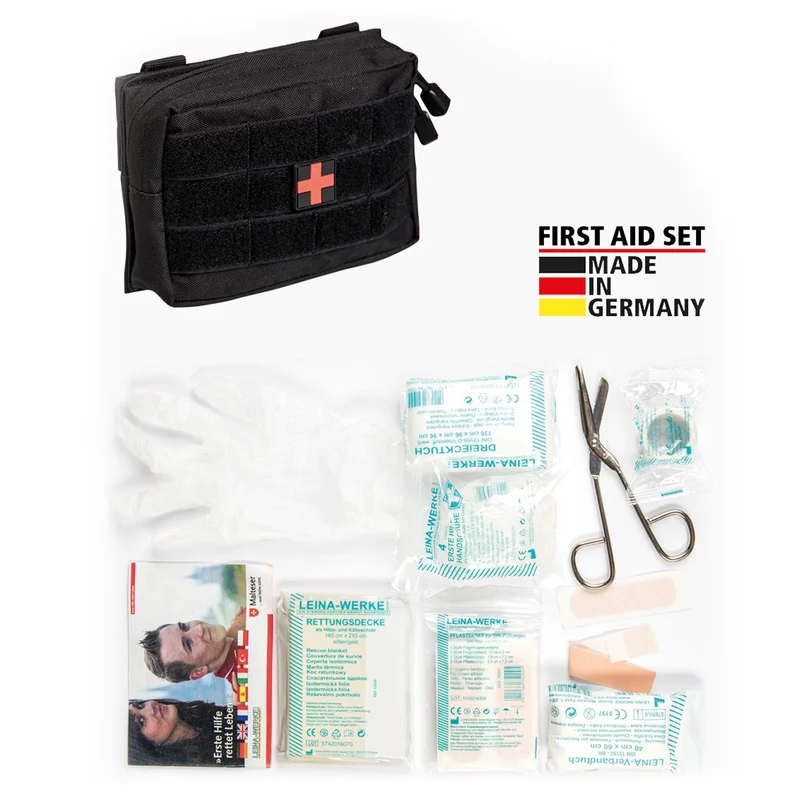 MIL-TEC® First Aid Set LEINA PRO 25-teilig schwarz Molle Erste-Hilfe-Set