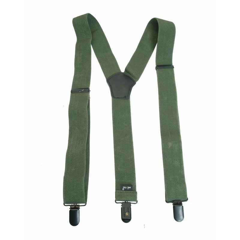 MIL-TEC® Hosenträger mit Clip oliv Suspenders Braces L=120cm