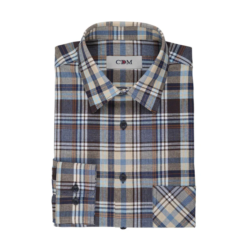 CDM® Herren Hemd blau 1/1 Arm comfort fit