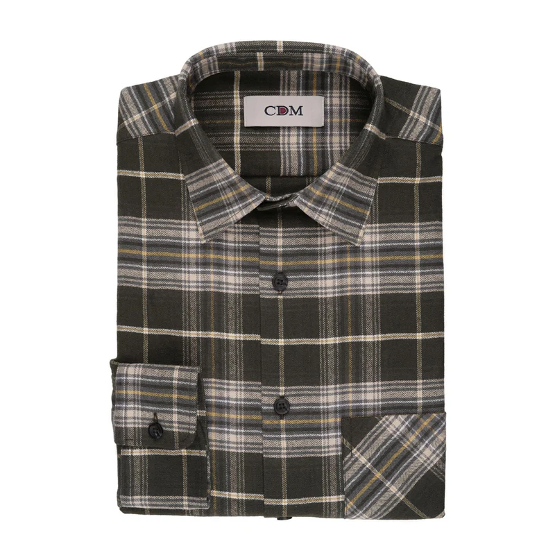 CDM® Herren Hemd grün 1/1 Arm comfort fit