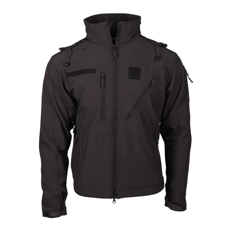 MIL-TEC® Softshell Jacke SCU 14 schwarz Outdoor Hunting Military Jacke